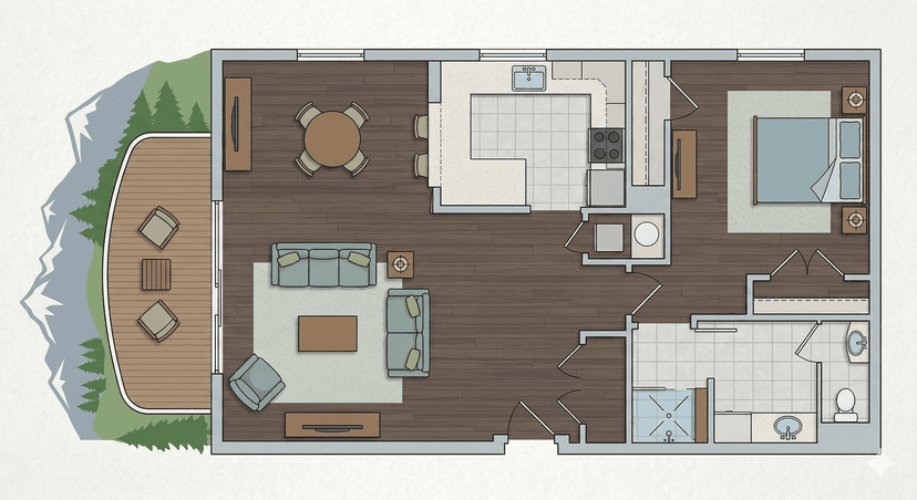 The Magnolia Suite interior